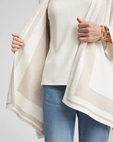 Striped Reversible Ruana