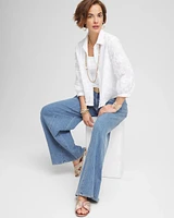 Floral Cotton Voile Collared Shirt
