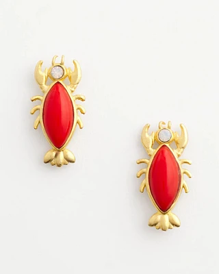 No Droop® Agate Stone Lobster Stud Earrings