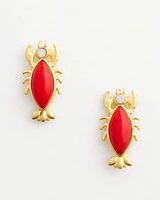 No Droop® Agate Stone Lobster Stud Earrings
