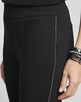 Brigitte Beaded Slim Ankle Pants