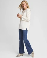 Studded Crewneck Sweater Tunic