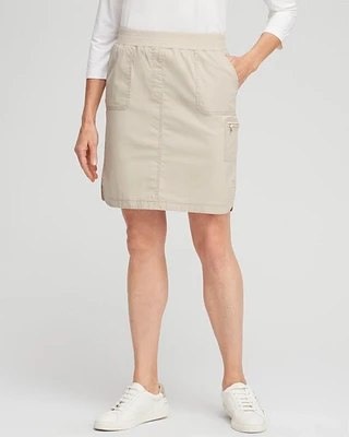 Poplin Ribbed Skort