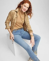 Shimmer Turtleneck Sweater