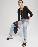 Touch of Cool™ Shirred Shoulder Tee