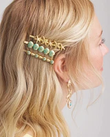Goldtone Ocean Motif Hair Pins