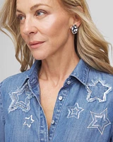 Embroidered Tencel™ Denim Shirt