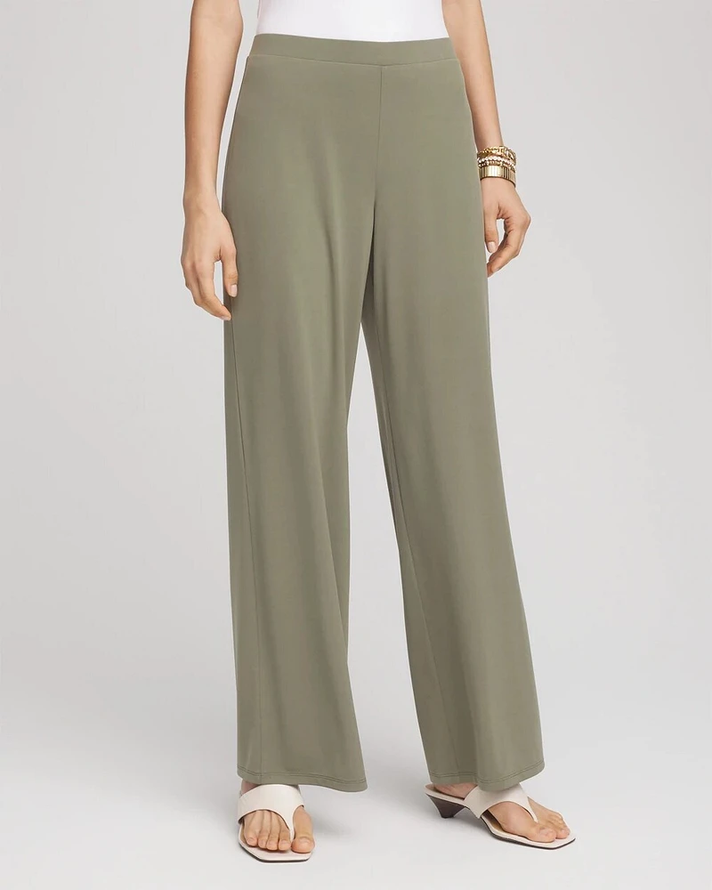 Travelers™ Knit Wide-Leg Pants