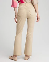 Girlfriend Fray Hem Kick Flare Jeans