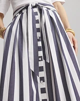 Midi Striped Skirt