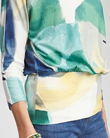 Touch of Cool™ Watercolor Banded-Hem Top