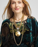 Pavé Barrel Link Necklace