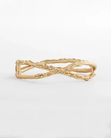 Goldtone Hinge Cuff Bracelet