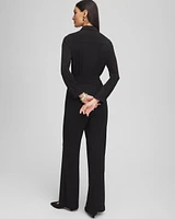 Belted Jersey Maxi Jumpsuit