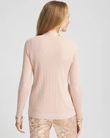 Lurex Ribbed Cardigan