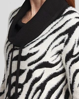 Zenergy® Zebra Cowl-Neck Top