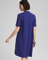 Short-sleeve Popover Dress