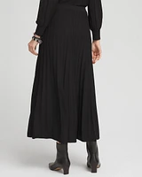 Pleated Knit Skirt