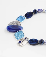 Statement Blue Bib Necklace