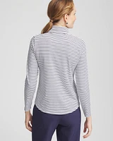 Zenergy® UPF Snap-front Mockneck Pullover