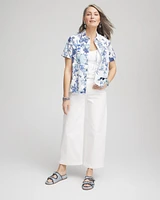 Butterfly Voile Short Sleeve Shirt