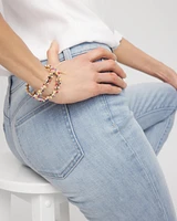 Flexible Gold-Tone Rainbow Cuff