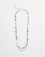 Silver Tone & Pearl Necklace