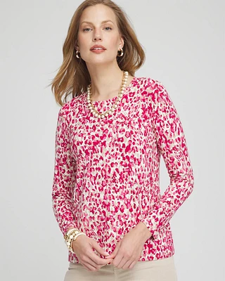 Touch of Cool™ Leopard Long Sleeve Tee