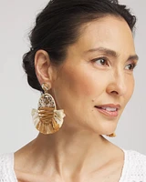 No Droop® Raffia Seed Bead Earrings