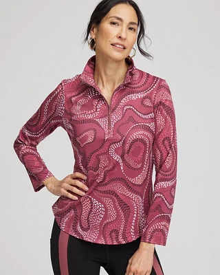 Zenergy® UPF Swirls Half-Zip Top