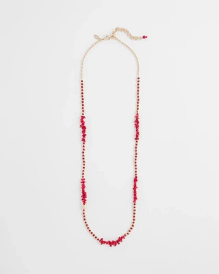Single Strand Coral Necklace
