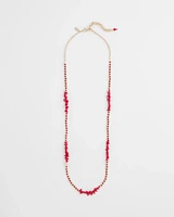 Single Strand Coral Necklace