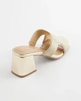 Gold Verona Block Heels