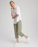 Poplin Cropped Pants