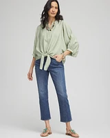 Tie-Front Blouse