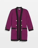 Travelers™ Collection Contrast Button Cardigan