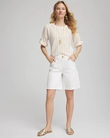 Textured Roll Cuff Tee