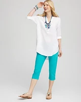 17" Pull-On Capri Jeans