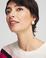 No Droop™ Gold Tone Bead Stud Earrings