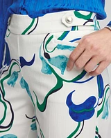 Brigitte™ Floral Wide-Leg Cropped Pants