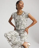 Travelers™ Abstract Leaf Print Knit Top