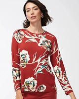 Touch of Cool Floral Layering Tee