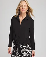 Travelers™ Knit Tie-Front Shirt