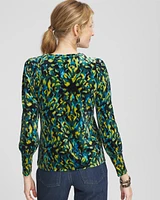Ikat Velvet Long Sleeve Tee