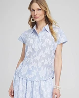 Jacquard Dolman Sleeve Top
