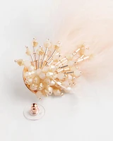 No Droop™ Blush Feather Drop Earrings
