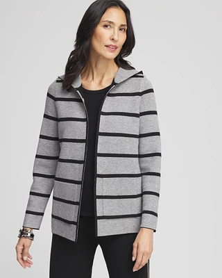 Zenergy® Luxe Reversible Stripe Cardigan