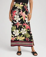 Travelers™ Tropical-Lily Midi Skirt
