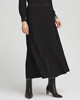 Pleated Knit Skirt