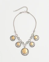 Mixed Metal Pendants Necklace